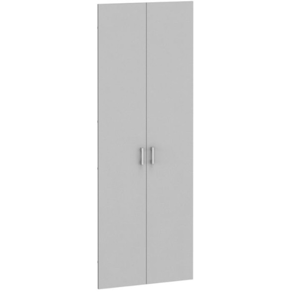 Tür für Regale PRIMO KOMBI, Höhe 2206 mm, für 5 Böden, grau