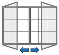 Vonkajšia vitrína magnetická, s dvojkrídlovými dverami, 1440 x 1000 mm