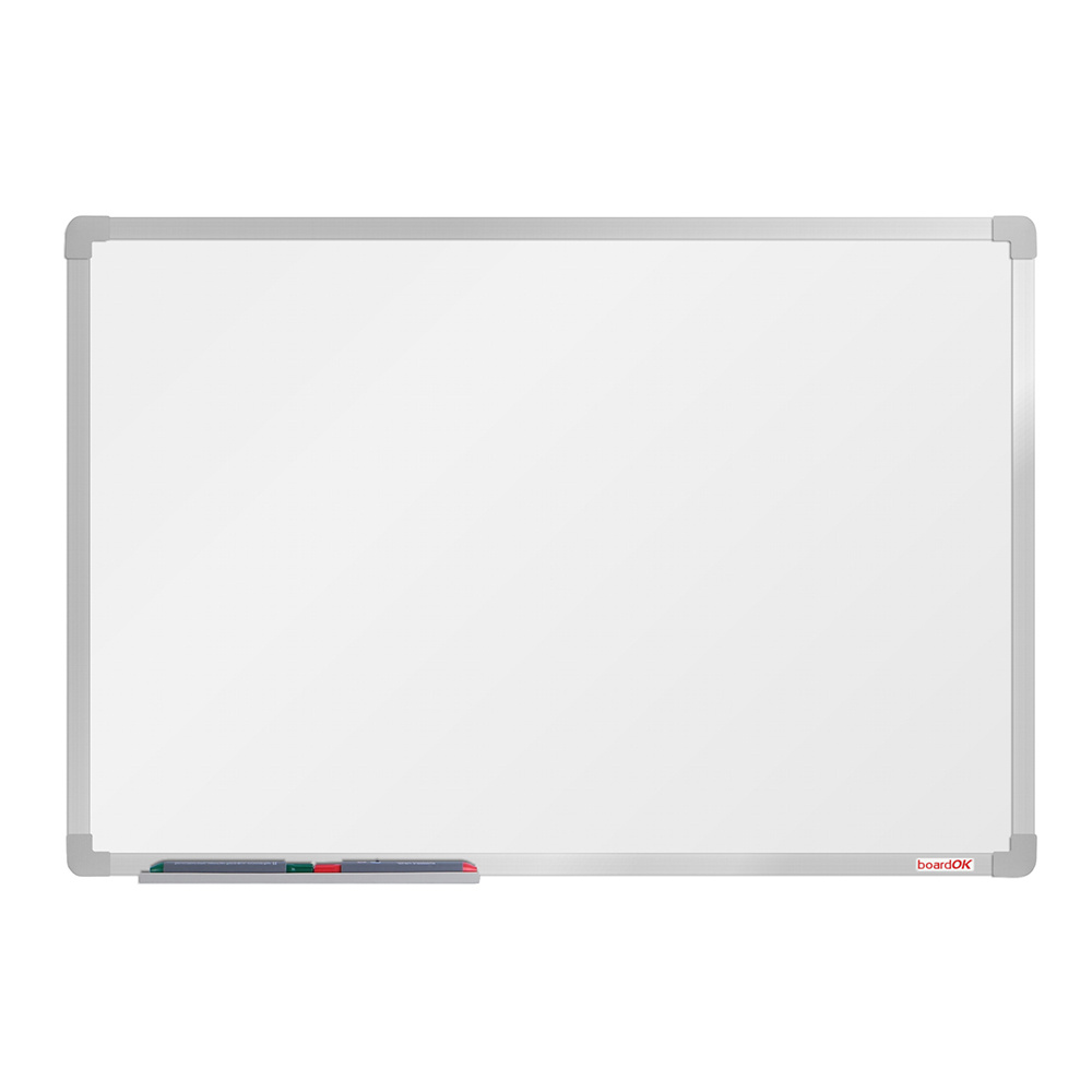 Whiteboard, Magnettafel boardOK, 600 x 900 cm, eloxierter Rahmen