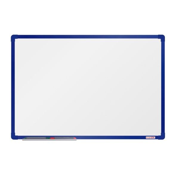 Whiteboard, Magnettafel boardOK, 600 x 900 mm, eloxierter Rahmen