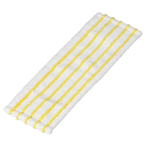 Wischtuch auf dem Boden - Mikro-Wischmopp weiß-gelb, 44,5 x 15 cm (5 Stk.)