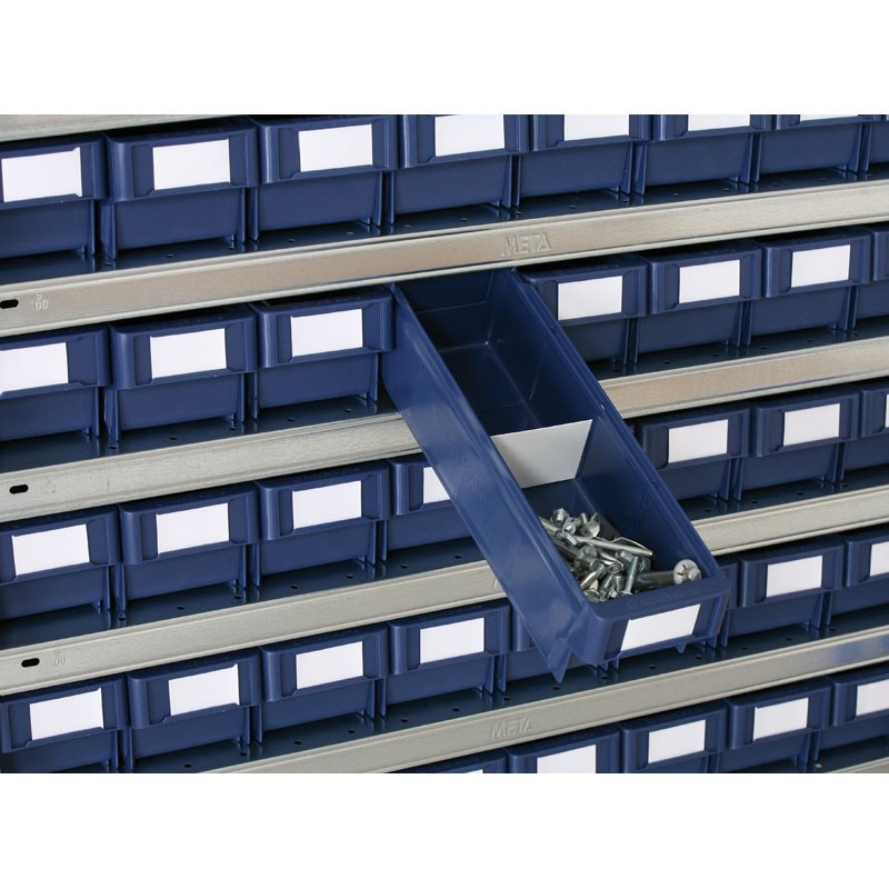 Regał z pojemnikami MAX - 2000 x 300 x 1000 mm, 96x boks A | B2B Partner