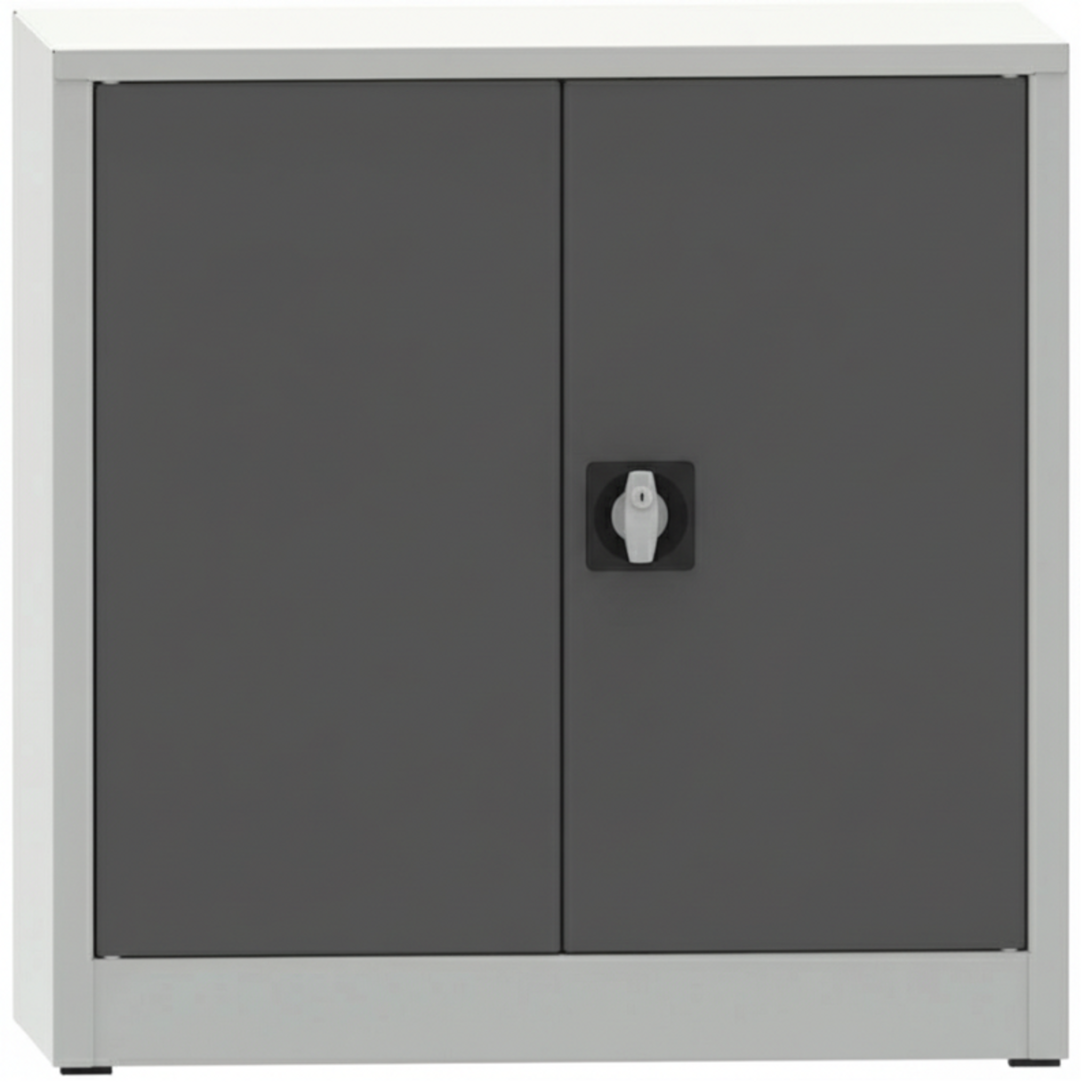 Dielenská policová skriňa na náradie KOVONA JUMBO, 1 polica, zváraná, 800 x 500 x 800 mm, sivá / tmavo sivá