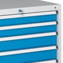 Dielenská zásuvková skriňa na náradie G345, 6 zásuviek, 723 x 580 x 800 mm