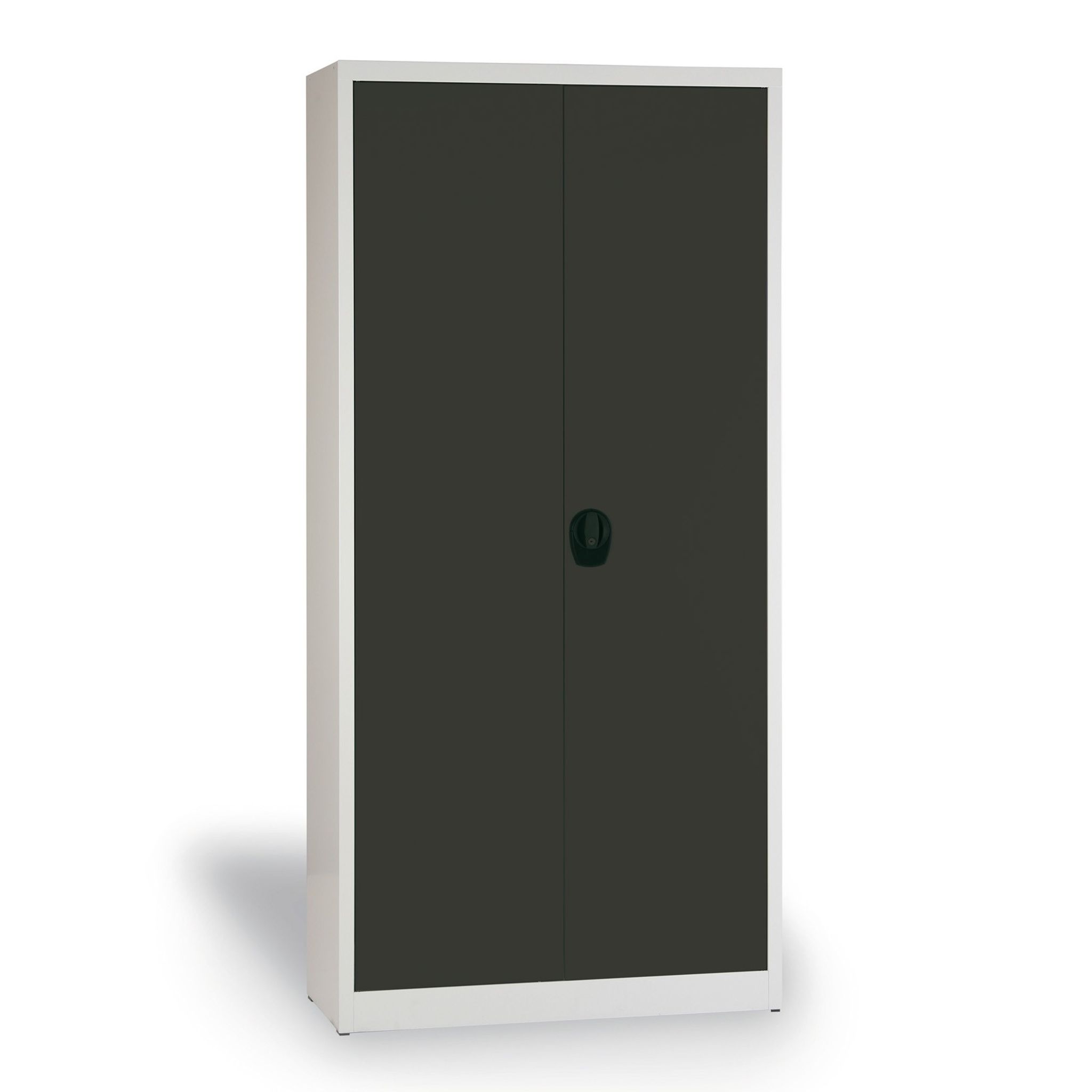 Dílenská policová skříň na nářadí KOVONA JUMBO, 4 police, svařovaná, 950 x 600 x 1950 mm, šedá / tmavě šedá