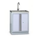 Dílenská skříň s dřezem G2, šedá