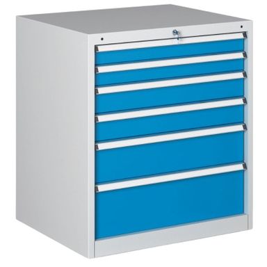 Dílenská zásuvková skříň na nářadí G345, 6 zásuvek, 723 x 580 x 800 mm