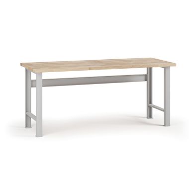 Dílenský pracovní stůl G7, buková spárovka, 2000 x 685 x 840 mm