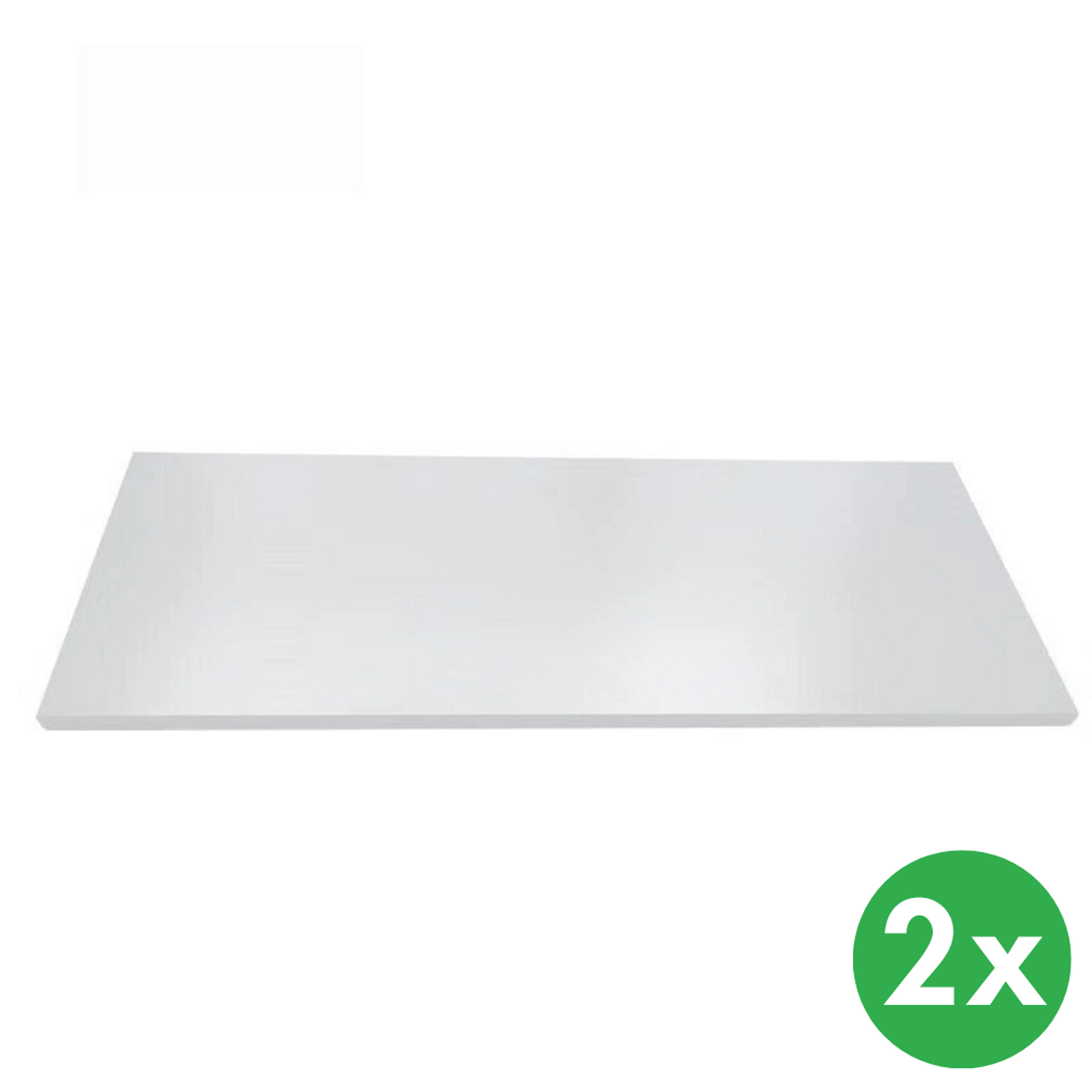 Dodatkowa półka do szafek metalowych, 800 x 435 mm, szara, 2 szt.