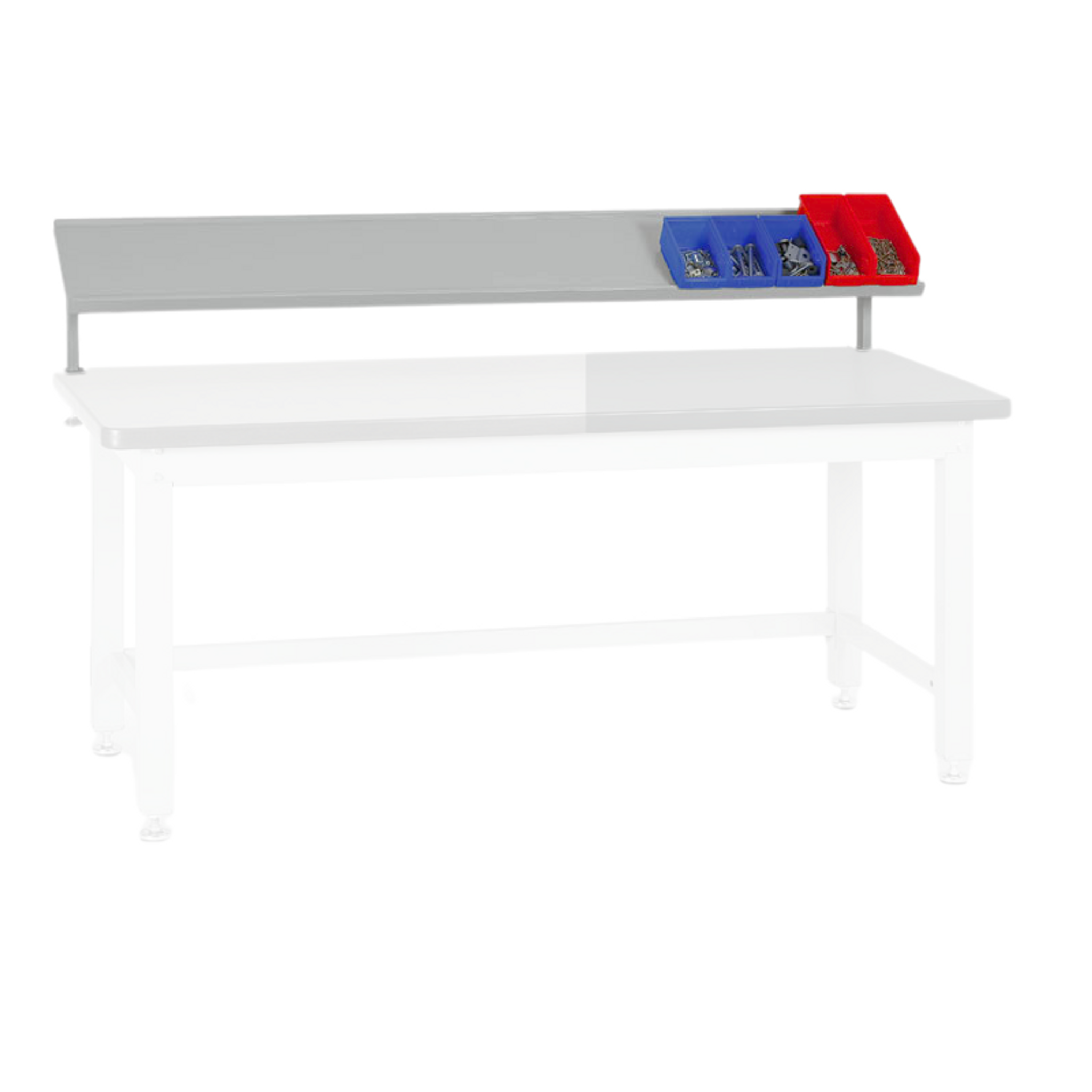 Dodatkowa półka na narzędzia do stołów BL, nośność 20 kg, 1500 x 270 x 300 mm