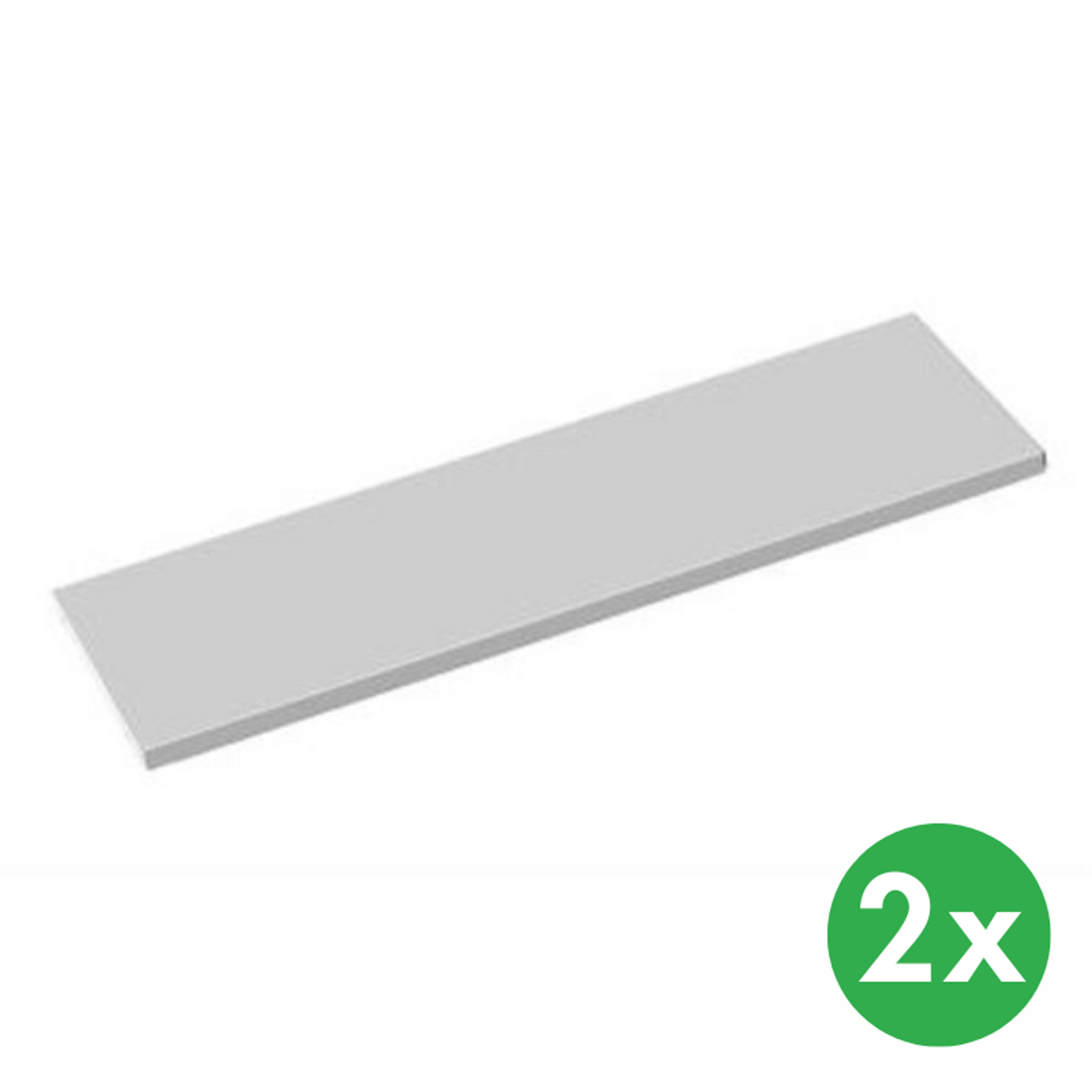 Dodatkowe półki do szaf metalowych, 1200x400 mm, szare, 2 szt