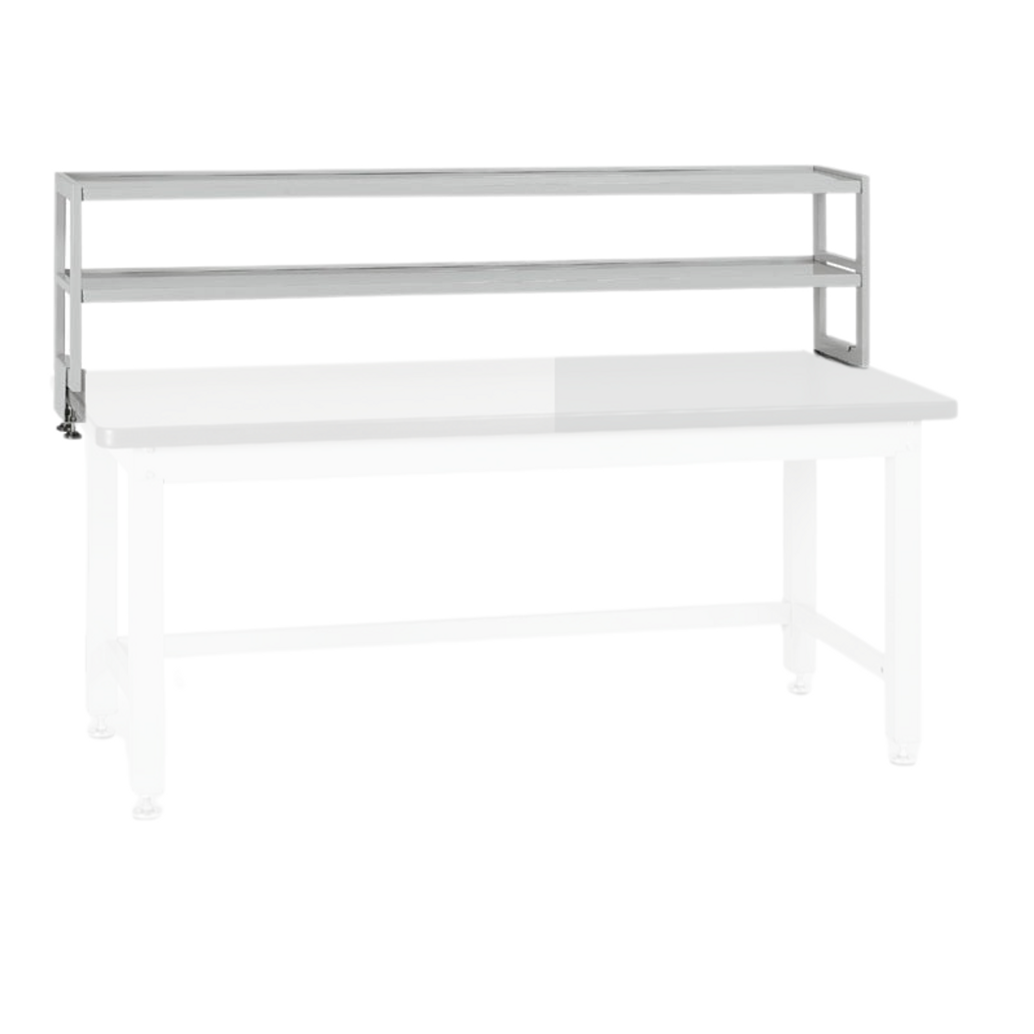 Dodatkowe półki na narzędzia do stołów BL, 2 półki, nośność 40 kg, 1800 x 300 x 450 mm