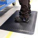 Doppellagige antistatische Matte für ESD-sicheres Arbeiten, Rautenmuster, 0,9 x 1,5 m