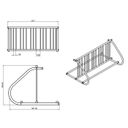 Doppelseitiger Fahrradträger, 10 Plätze