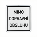 Dopravná značka – Mimo dopravnej obsluhy, 500 x 500 mm