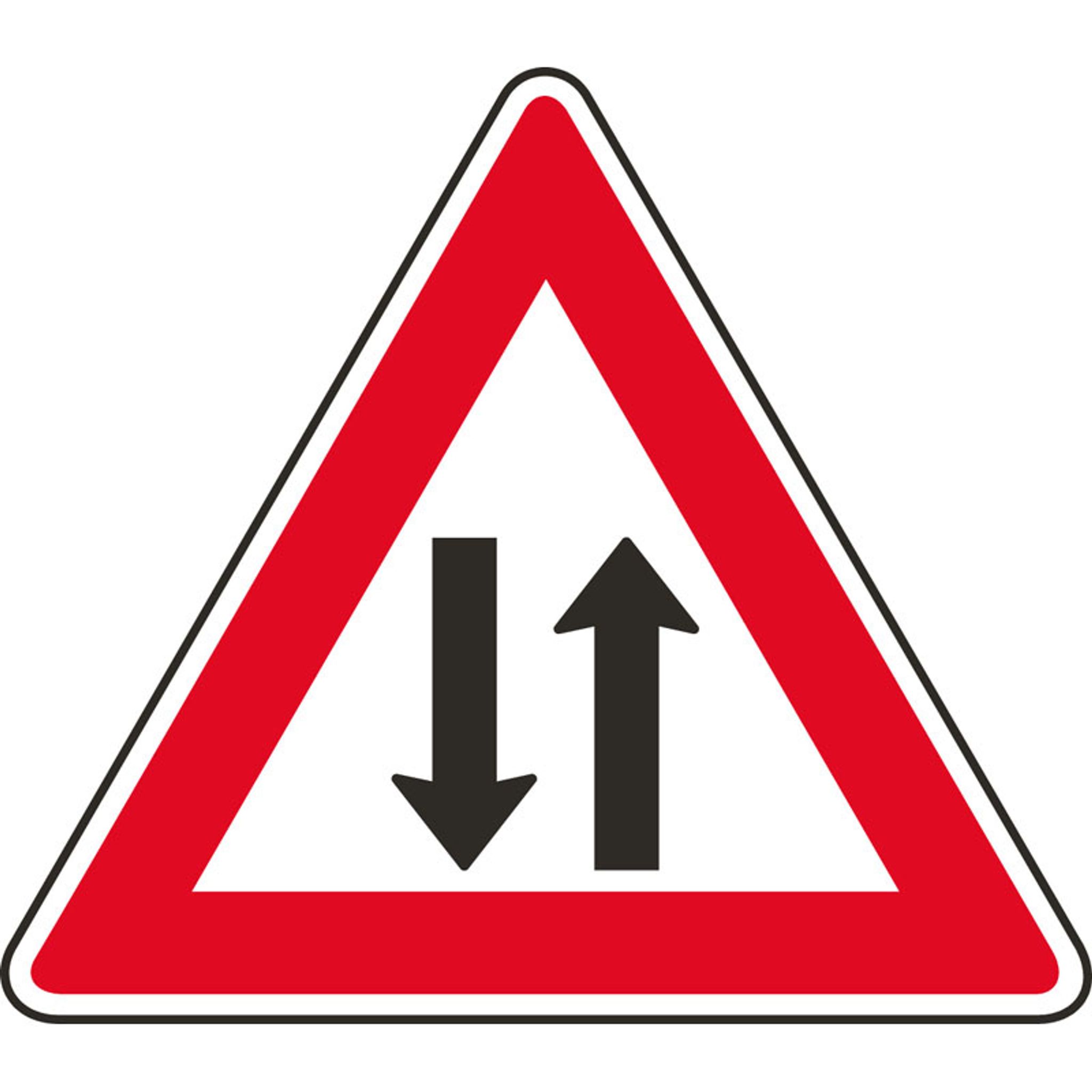 Dopravná značka – Prevádzka v oboch smeroch