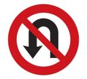 Dopravná značka - Zákaz otáčania