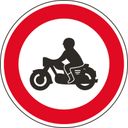 Dopravná značka – Zákaz vjazdu motocyklov