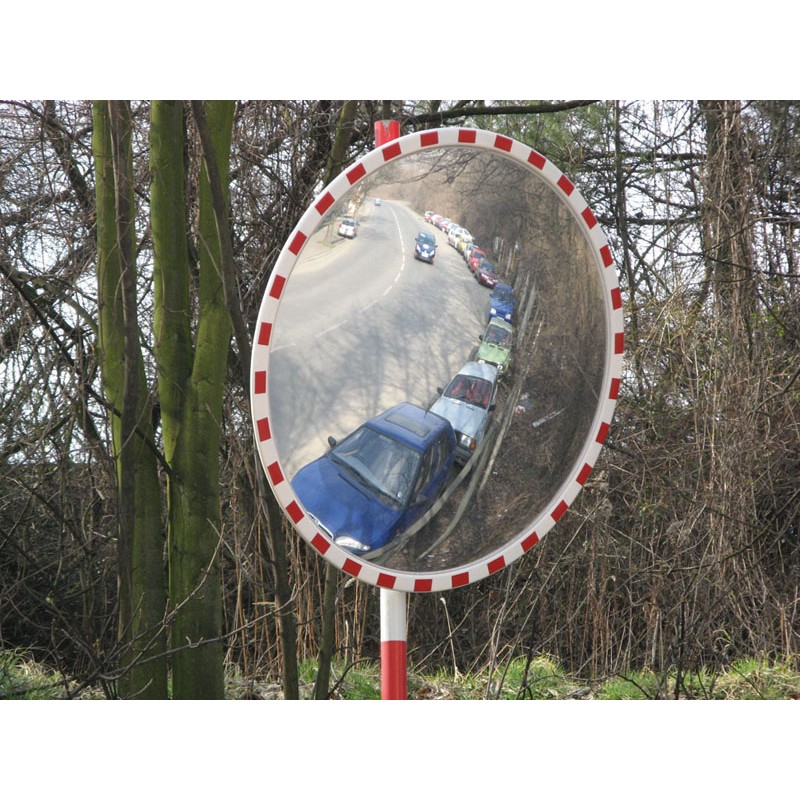 Fotografia produktu: Dopravné vypuklé zrkadlo kruhové, vonkajšie, priemer 1200 mm