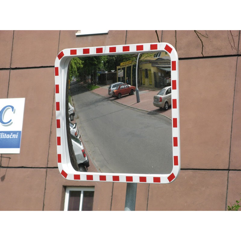 Fotografia produktu: Dopravné zrkadlo obdĺžnikové, vonkajšie, 800 x 1000 mm