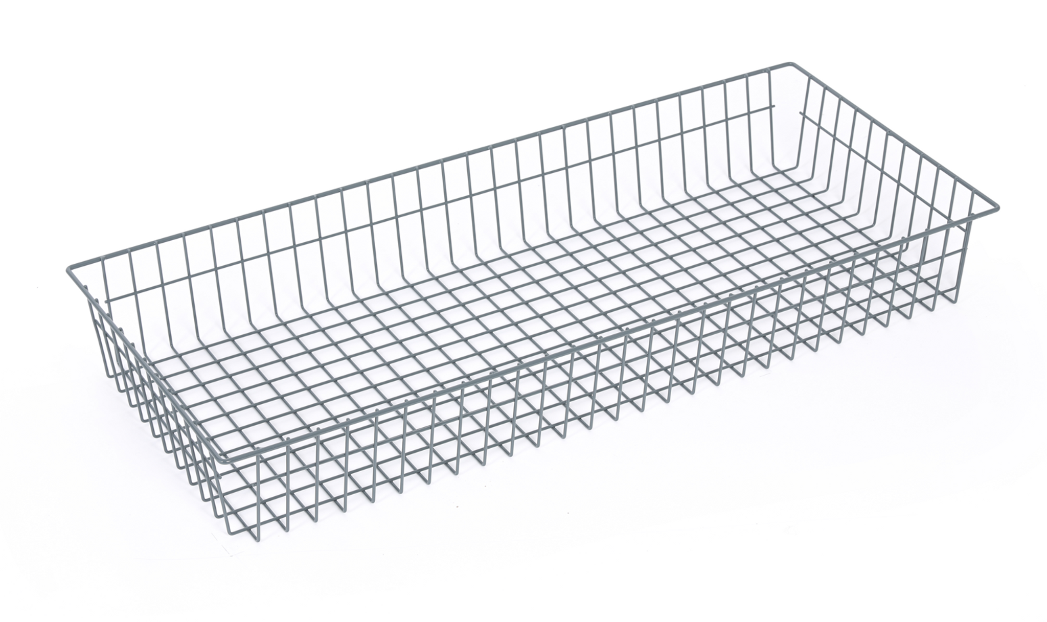 Drátěný koš pro regál, 886 x 386 x 120 mm
