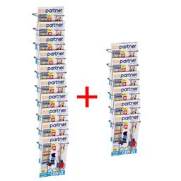 Drátěný nástěnný zásobník na prospekty 1+1 ZDARMA