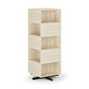 Drehbares Regal, 680×680×1932 mm, 10 Fächer, Eiche natur