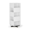 Drehbares Regal, 680×680×1932 mm, 10 Fächer, weiß