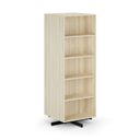 Drehbares Regal, 680×680×1932 mm, 2x 5 Böden, Eiche natur