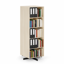 Drehbares Regal, 680×680×1932 mm, 2x 5 Böden, Eiche natur