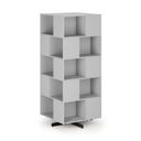 Drehbares Regal, 800×800×1932 mm, 4x 5 Fächer, grau