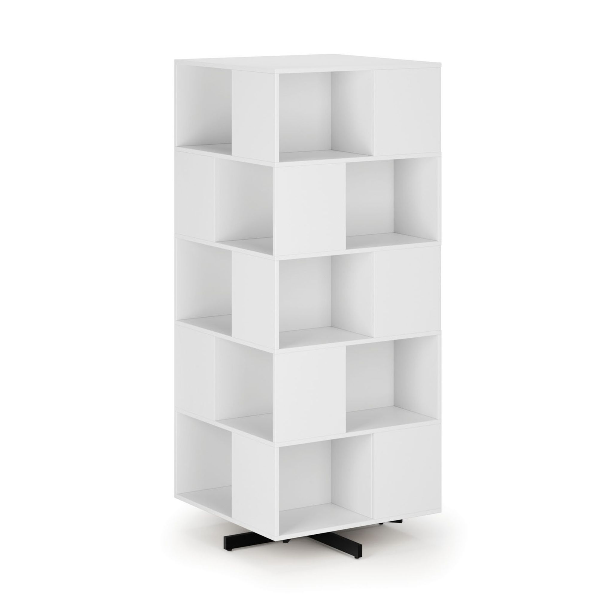 Drehbares Regal, 800×800×1932 mm, 4x 5 Fächer