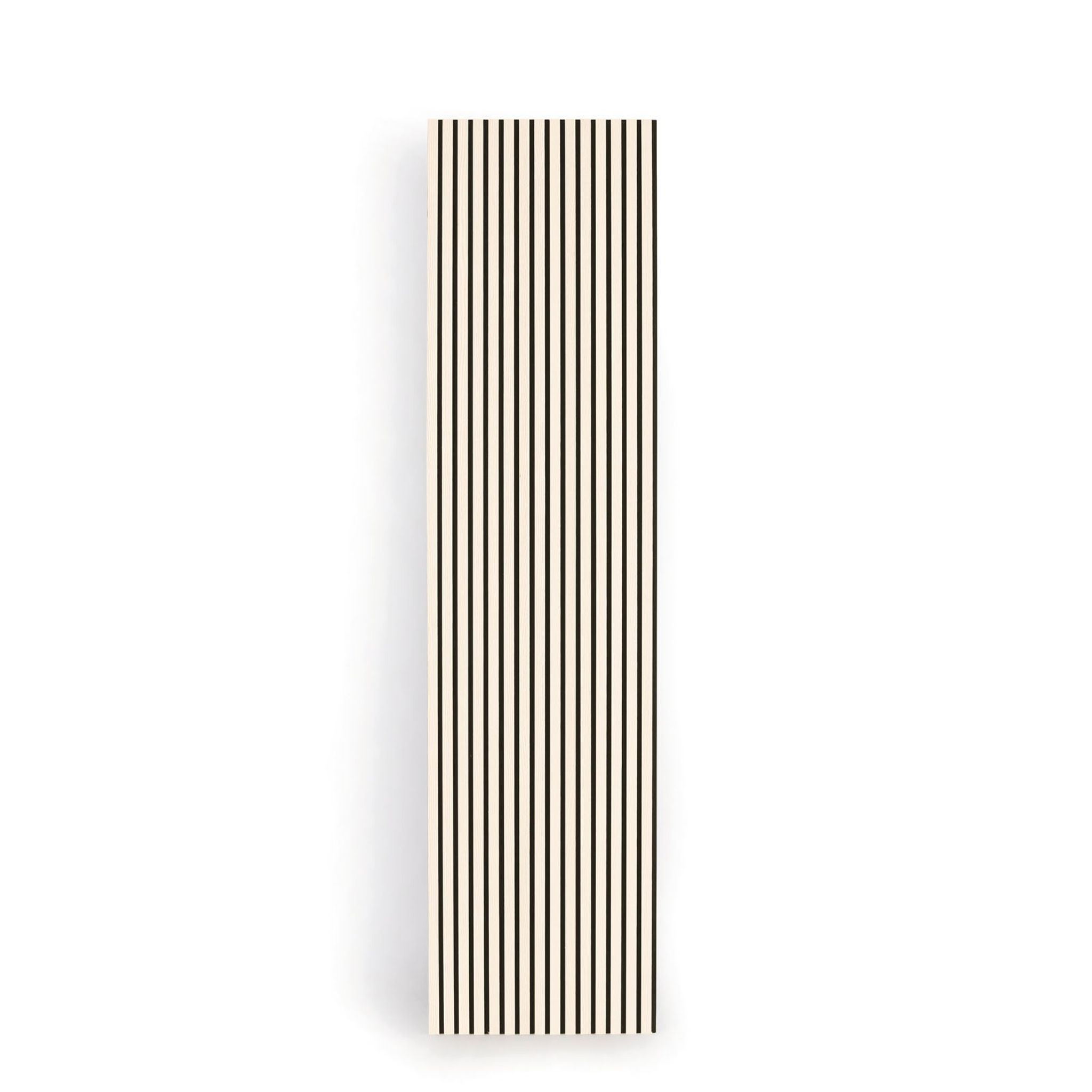 Dřevěný akustický obkladový panel, černý podklad, 2400 x 600 mm