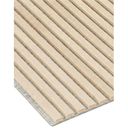 Drevený akustický panel, 2400 x 600 mm, B2BP003, balenie 5 ks, dub