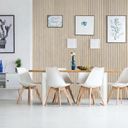 Drevený akustický panel, 2400 x 600 mm, B2BP003, dub