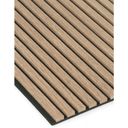 Dřevěný akustický panel, 2400 x 600 mm, B2BP004, balení 5 ks, dub