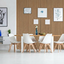 Drevený akustický panel, 2400 x 600 mm, B2BP004, dub