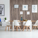 Drevený akustický panel, 2400 x 600 mm, B2BP005, dub morený