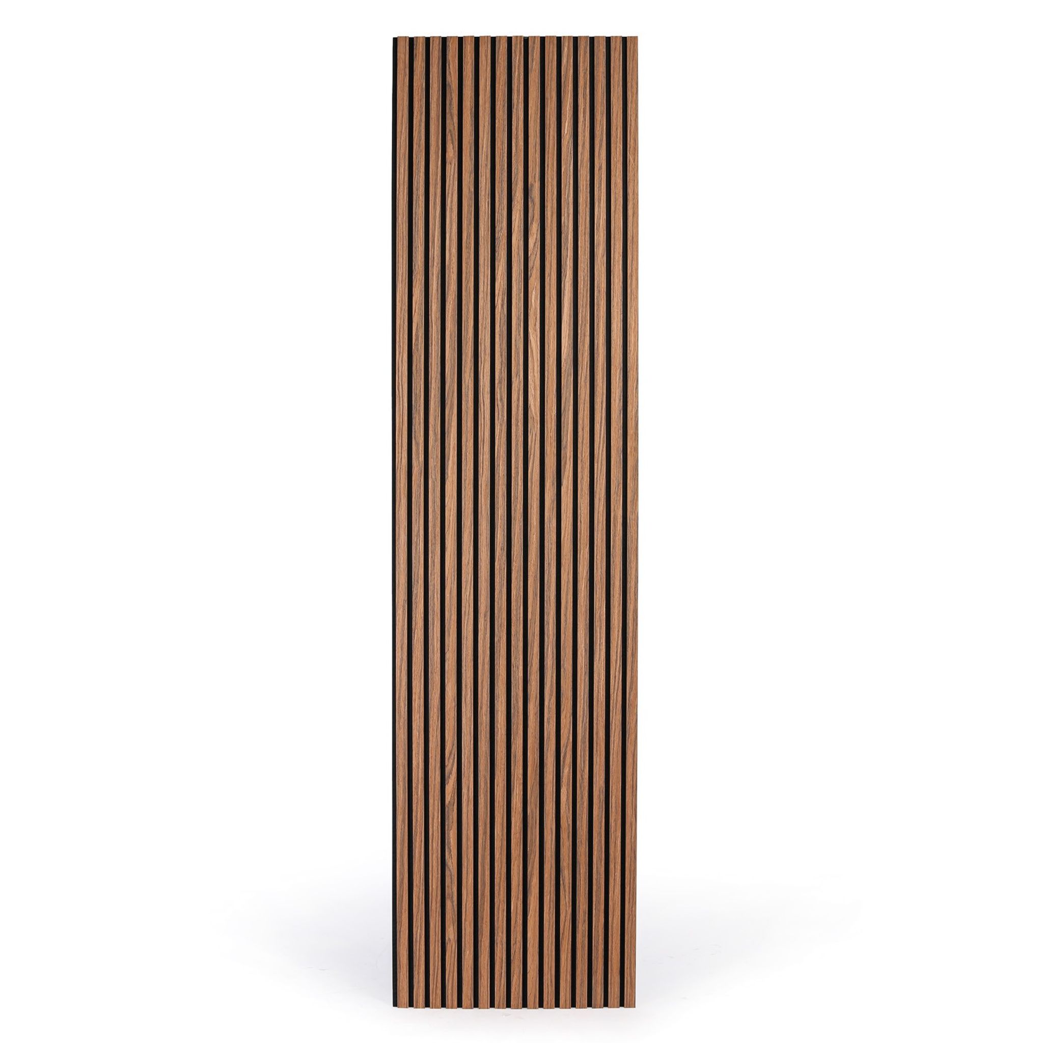 Drevený akustický panel, 2400 x 600 mm, B2BP010, zlatý teak