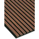 Drevený akustický panel, 2400 x 600 mm, B2BP010, zlatý teak