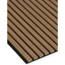 Dřevěný akustický panel, 2400 x 600 mm, B2BP012, balení 5 ks, dub koňakový