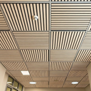 Dřevěný akustický panel pro stropní rastrovou konstrukci, 595 x 595 mm, B2BP002, balení 4 ks, bříza