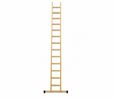 Dřevěný jednostranný opěrný žebřík Sadař, 4 m