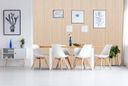 Drewniany panel akustyczny, 2400 x 600 mm, 5 szt, dąb