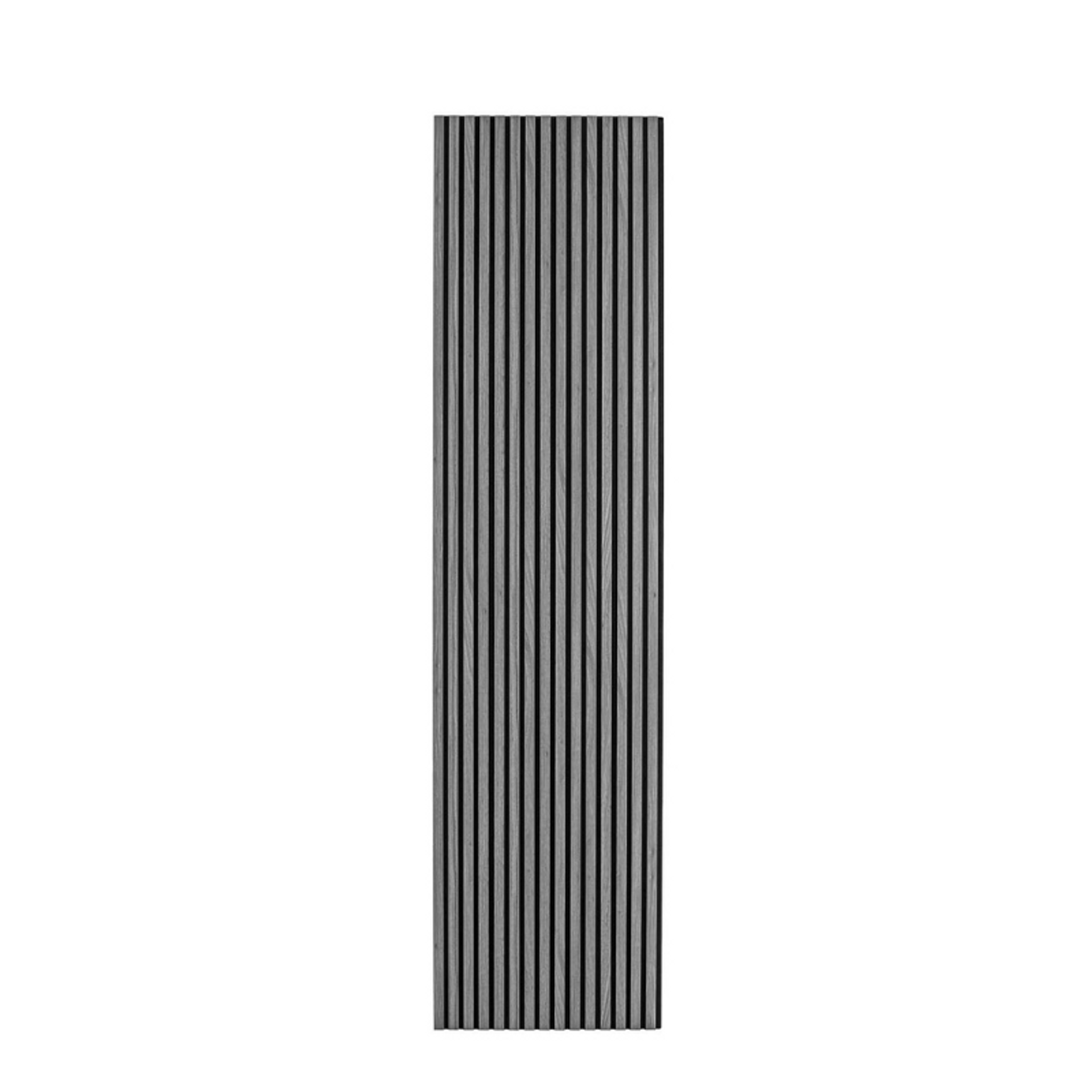Drewniany panel akustyczny, 2400 x 600 mm, dąb grafitowy