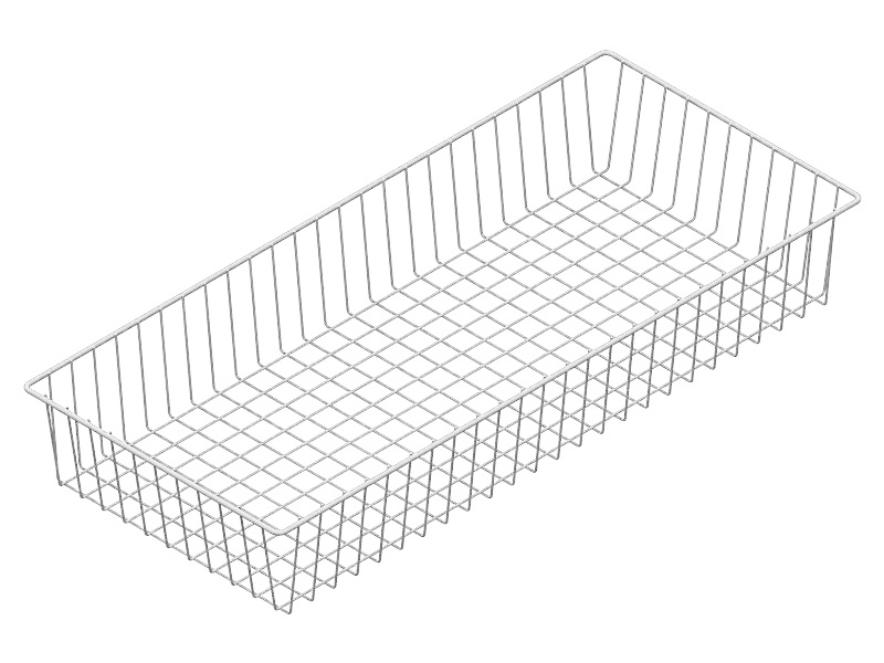 Fotografia produktu: Drôtený policový kôš ELEMENT SYSTEM, 800 x 350 mm, biely