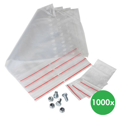 Druckverschlussbeutel 100 x 150 mm, 1000 Stk.