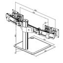 Držák monitorů stojánkový 2x monitor