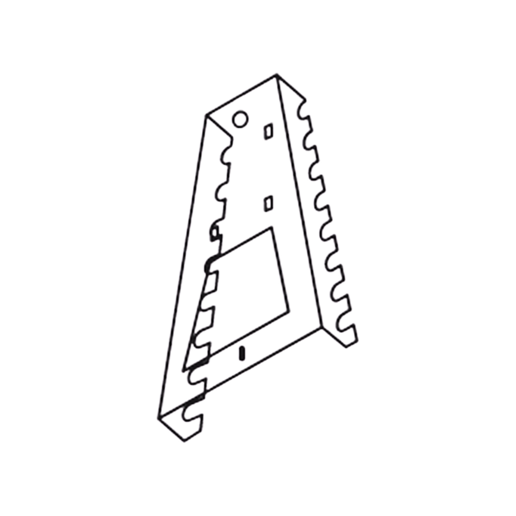 Držák na 8 montážních klíčů pro perforovaný panel ELEMENT SYSTEM, 1 ks