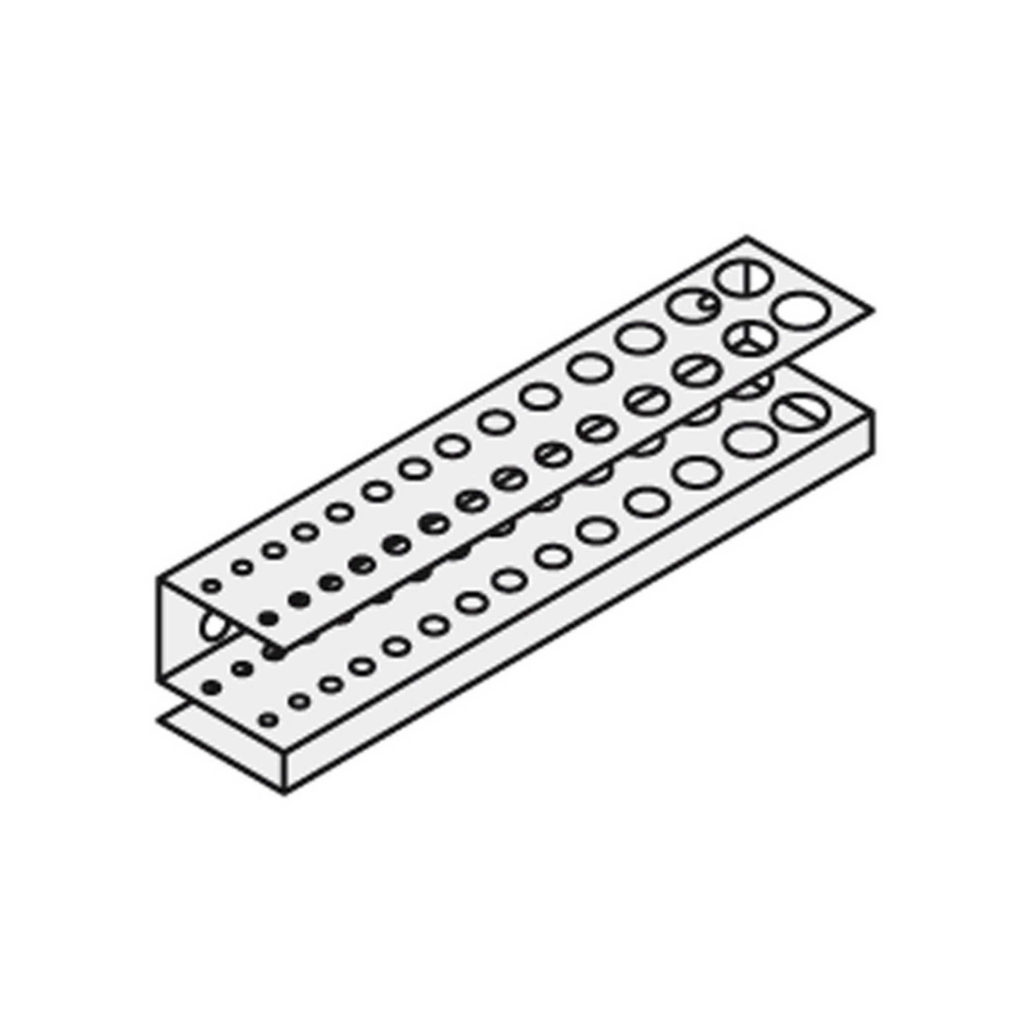 Držiak na vrtáky rôznych priemerov pre perforovaný panel ELEMENT SYSTEM, 1 ks